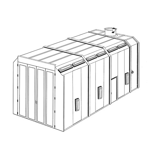 RTT  35-Foot Deluxe Semi-Truck Paint Booth