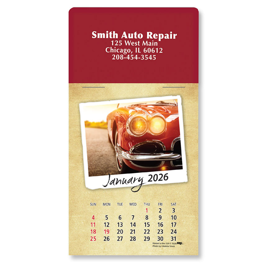 Calendar SelfStick Full Color Automotive Promotional Items