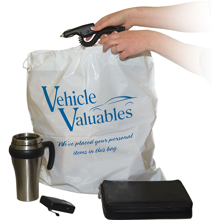 Customer Vehicle Valuables Bags Auto Shop Supplies