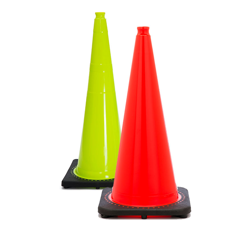 Solid Color Traffic Cones Auto Shop Supply