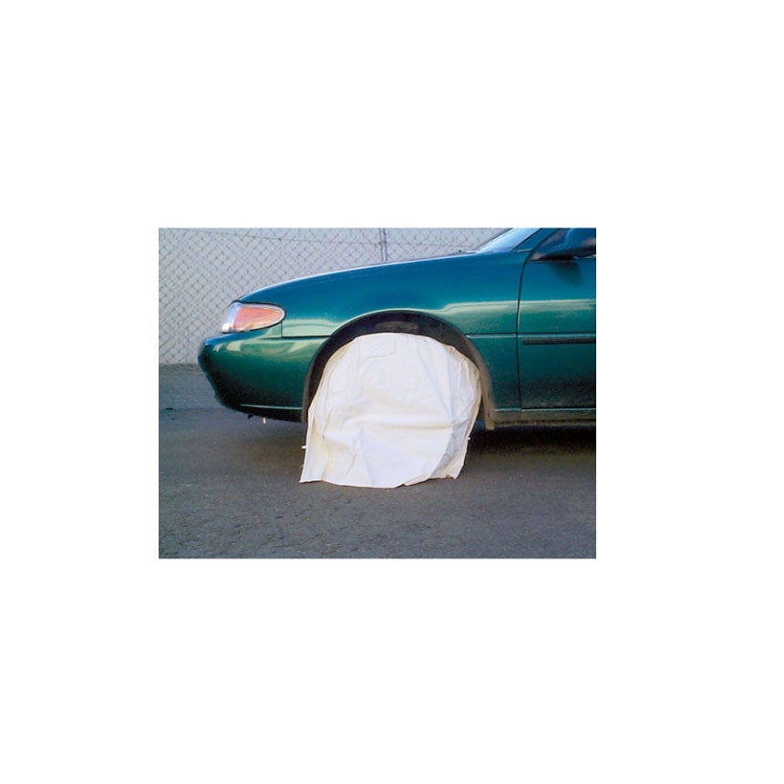 Heavy Canvas Wheel Cover Tire Masker 4-Pack - Storm Proof Auto Paint Masking