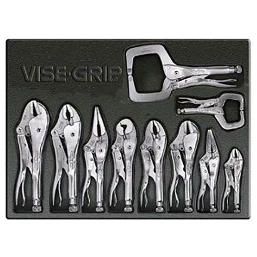 Irwin ViseGrip 10Piece Locking Plier Set 1078TRAY