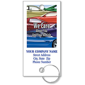 Personalized Full-Color Key Tags - Colorful Cars