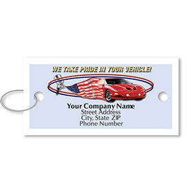 Personalized Full-Color Key Tags - American Pride II