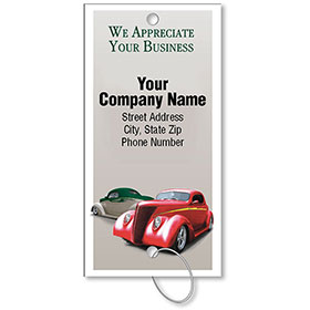 Personalized Full-Color Key Tags - Classic Cars II