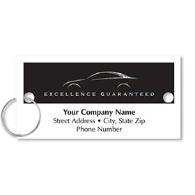 Personalized Full-Color Key Tags - Silhouette