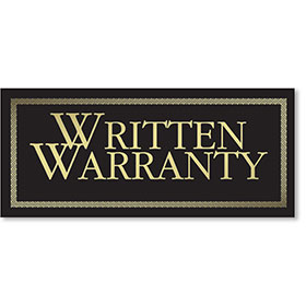 Deluxe Written Warranty