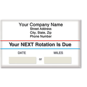 Standard Static Cling Service Reminders - Your Next Rotation is Due