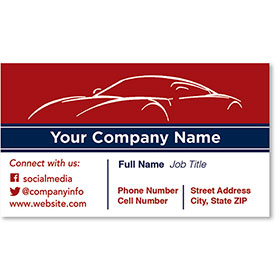 Designer Automotive Business Cards - Patriotic Ambiance