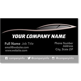 Designer Automotive Business Cards - Sleek Profile