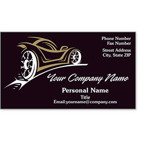 Designer Automotive Business Cards - Sport Silhouette