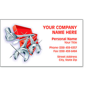 Designer Automotive Business Cards - Gleaming Tools