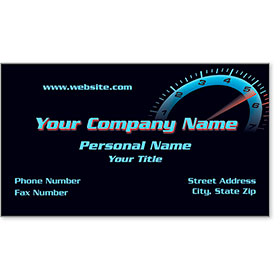 Designer Automotive Business Cards - Red Line