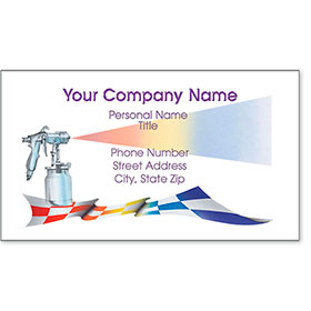 Premier Automotive Business Cards - Checkered Flag