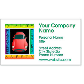 Premier Automotive Business Cards - Quality Safety