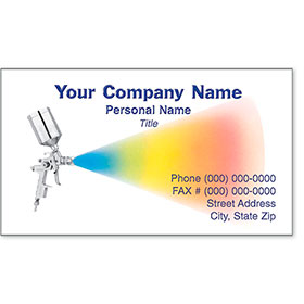Premier Automotive Business Cards - Rainbow Spray II