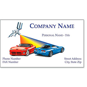 Premier Automotive Business Cards - Rainbow Duo