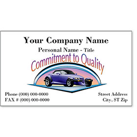 Premier Automotive Business Cards - A Touch of Class