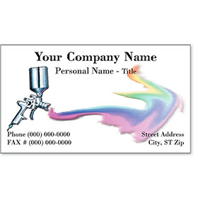 Premier Automotive Business Cards - Spectrum Spray