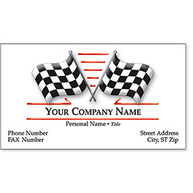 Premier Automotive Business Cards - Cross Check