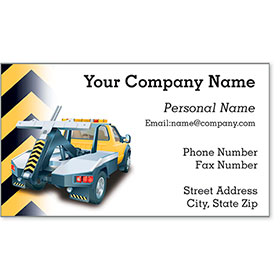 Premier Automotive Business Cards - Cautious Towing