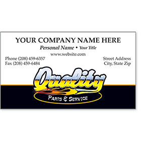 Premier Automotive Business Cards - Chrome Quality