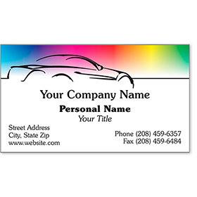 Premier Automotive Business Cards - Vivid Colors