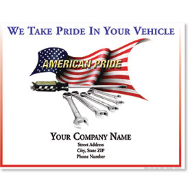 Personalized Full-Color Paper Floor Mats - American Pride