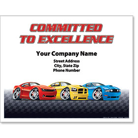 Personalized Full-Color Paper Floor Mats - Committed to Excellence