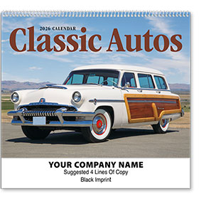 Wall Calendar Spiral - Classic Cars