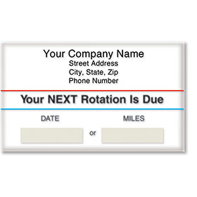Standard Adhesive Service Reminders - Your Next Rotation is Due