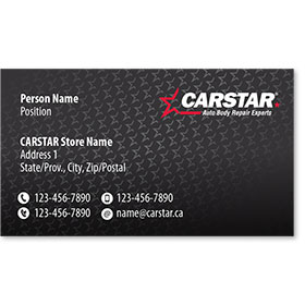 CARSTAR - Black Single Sided Card