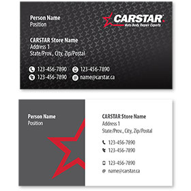 CARSTAR - Black Double Sided Card - Personal Info
