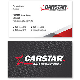 CARSTAR - White Double Sided Card - CARSTAR Logo Only
