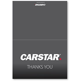 CARSTAR Thank You Card Fold Over - Grey