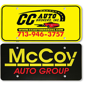 Custom Imprinted Premium Plastic Message Plates - 2 Color