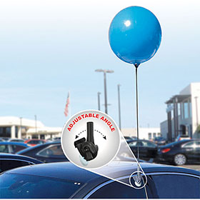 Premium Reusable Balloon 18" with Adjustable Window Clip Kit