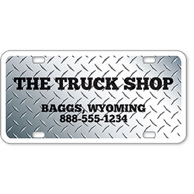 Vehicle Message Plates (6" x 12") Template #3