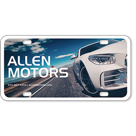 Vehicle Message Plates (6" x 12") Template #8