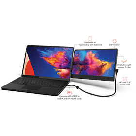 SideTrak® Swivel HD 12.5" Attachable Portable Monitor