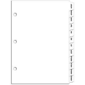 Month Divider for Ring Book