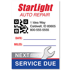 QR Next Service Reminder