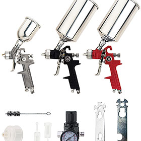ATD 9 Pc. HVLP Spray Gun Set - ATD-16900