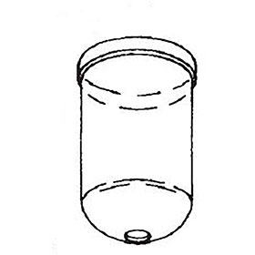DeVilbiss Replacement Plastic Bowl (100 SCFM) HAF-8