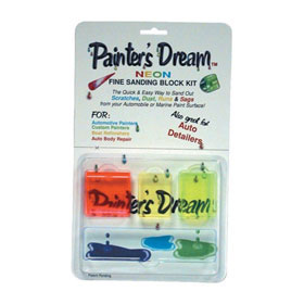 Painter's Dream Neon Fine Sanding Block Kit 3208