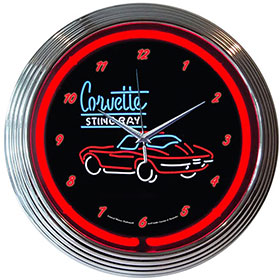 Neonetics GM Corvette SR Neon Clock