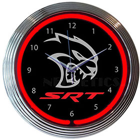 Neonetics Hellcat SRT Neon Clock