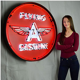 Neonetics Flying A Gasoline 36" Neon Sign in Metal Can