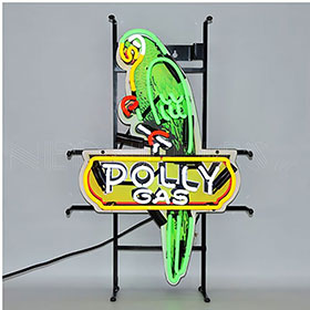 Neonetics Shaped Polly Gas Neon Sign with Backing