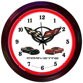 Neonetics Corvette C5 Neon Clock